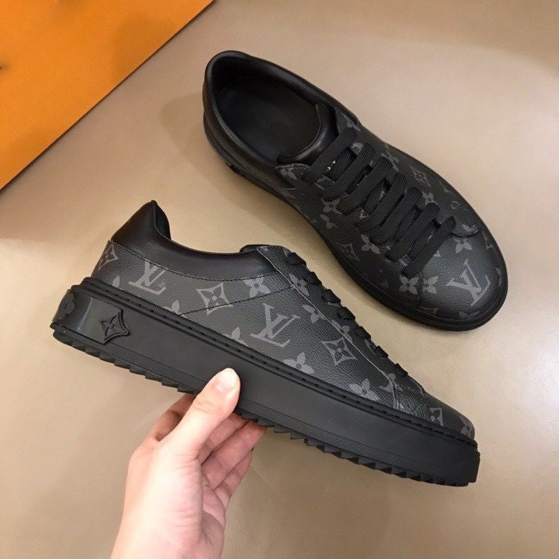 New Fashion Men's Lace-Up Classic Versatile Letter Pattern Casual Sneakers