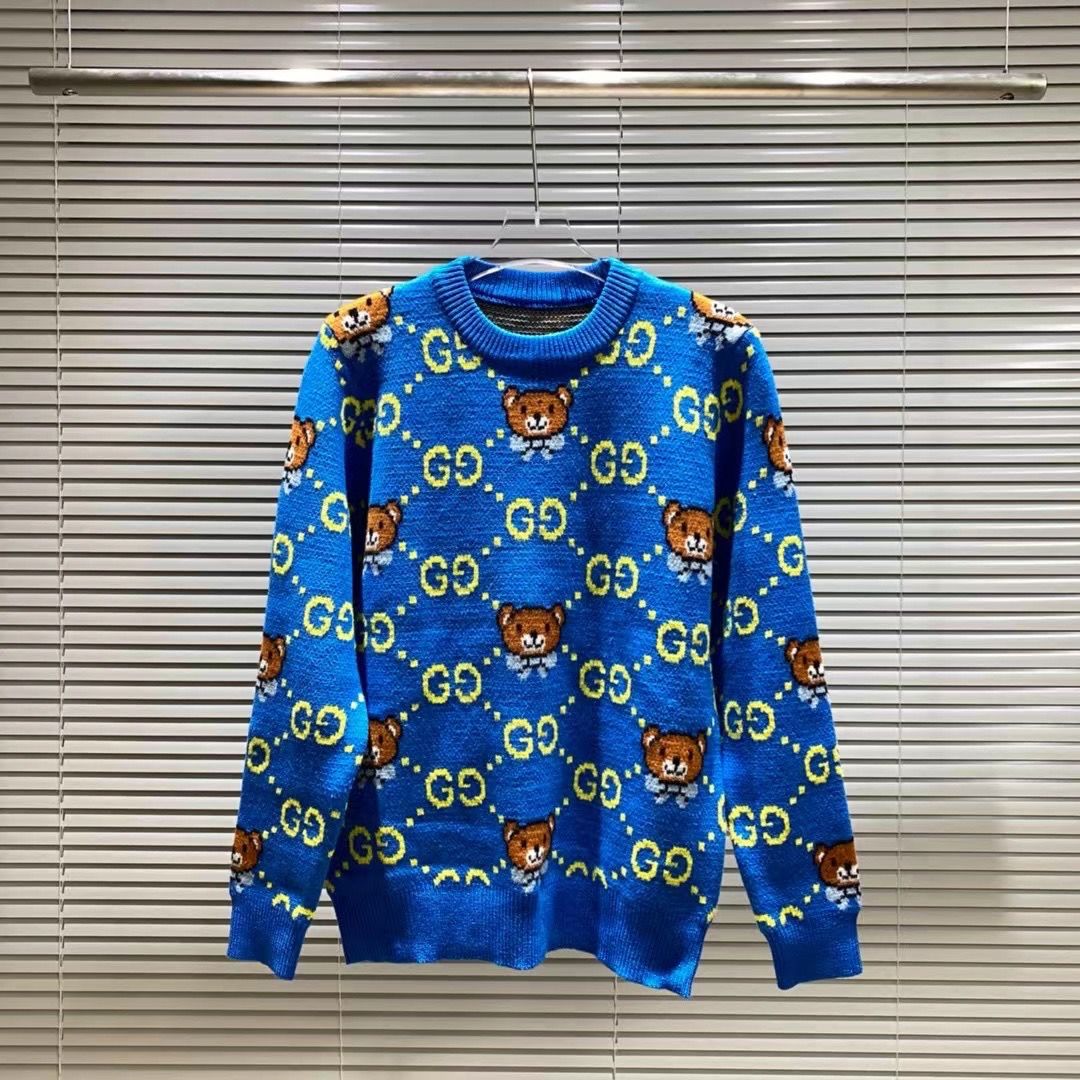 Autumn and winter new three-dimensional letter embroidery round neck sweater men's and women's loose casual tops S13