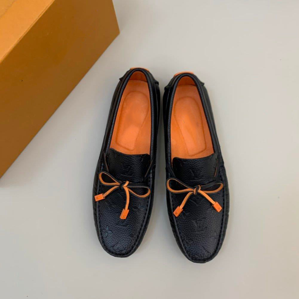 New fashion men's classic old flower slip-on loafers
