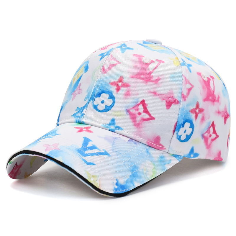 Luxury Fashion Brand Print Ink Dyeing Baseball Cap