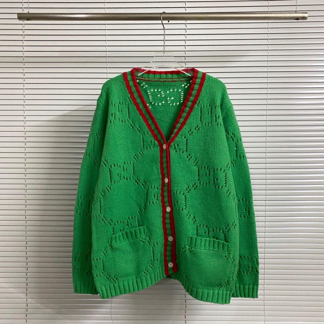 Autumn and winter new knitted sweater collar single-breasted buttons loose casual cardigan jacket for men and women S19