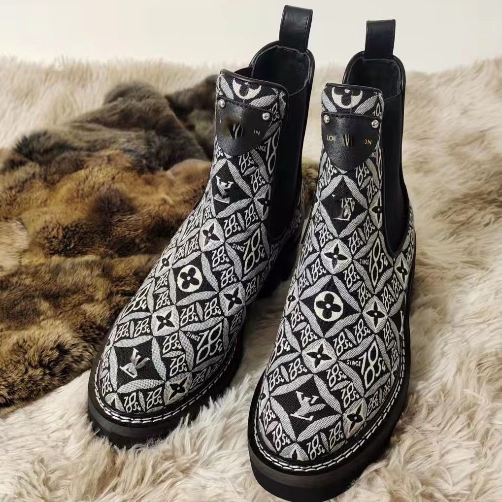 New Women Luxury Print Winter Boots