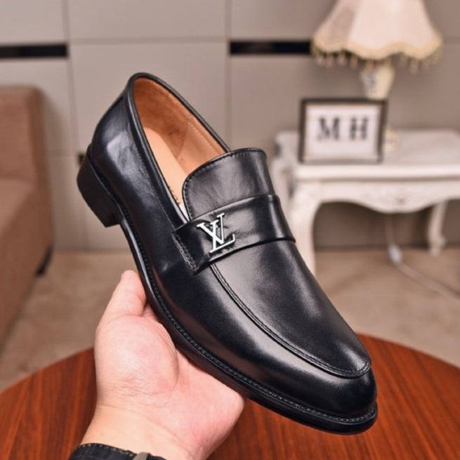 New fashion classic luxury v black loafers