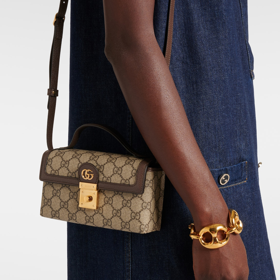 Ophidia Mini GG Canvas Shoulder Bag P00968093