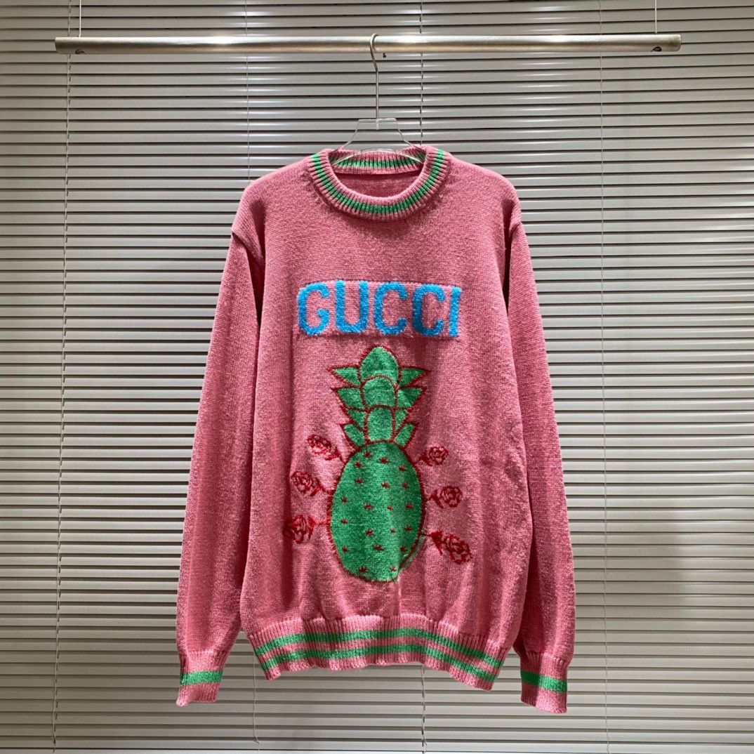 Autumn and winter new three-dimensional letter embroidery round neck sweater men's and women's loose casual tops S17