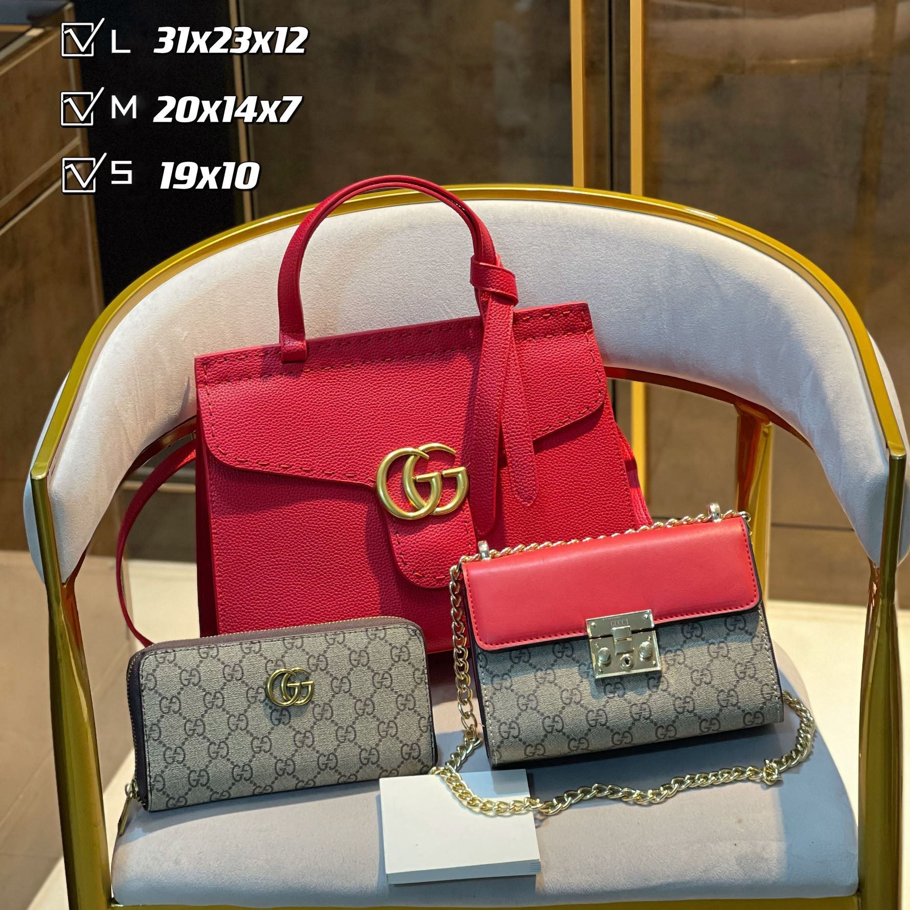 New fashion design style all-match three-piece bag S39