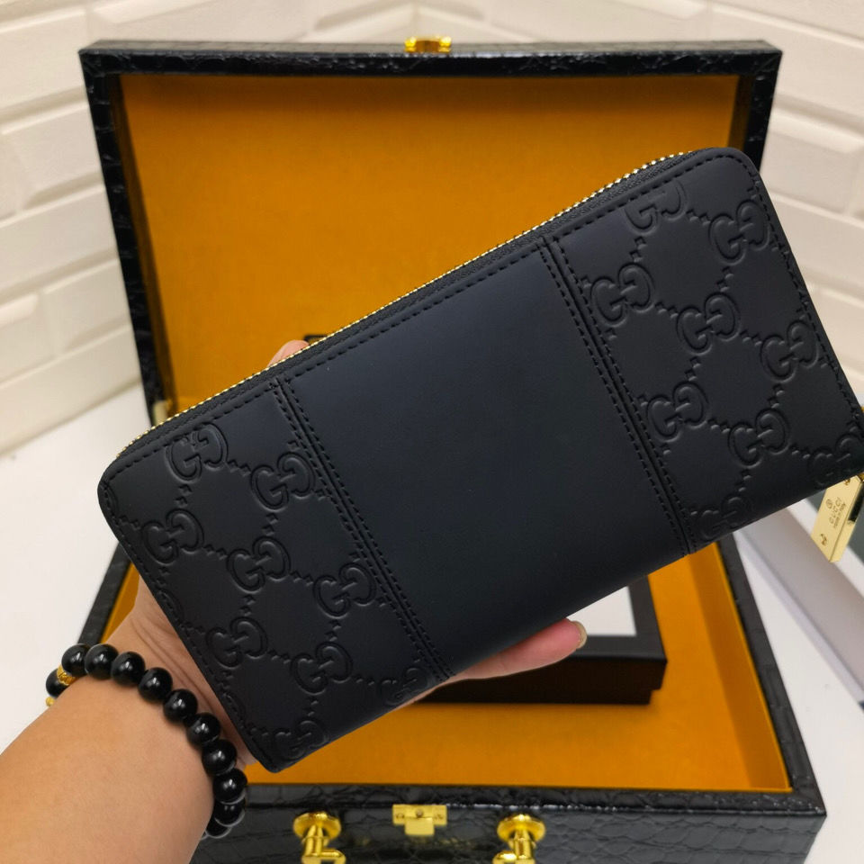 New wallet men's new wallet men's leather long wallet