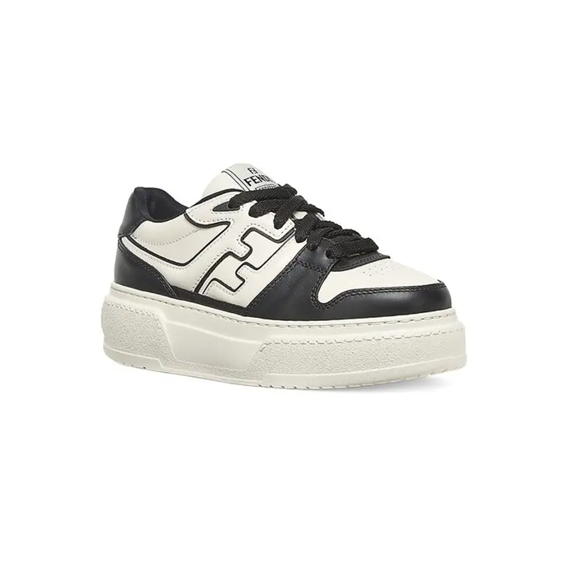 Match Leather Sneakers