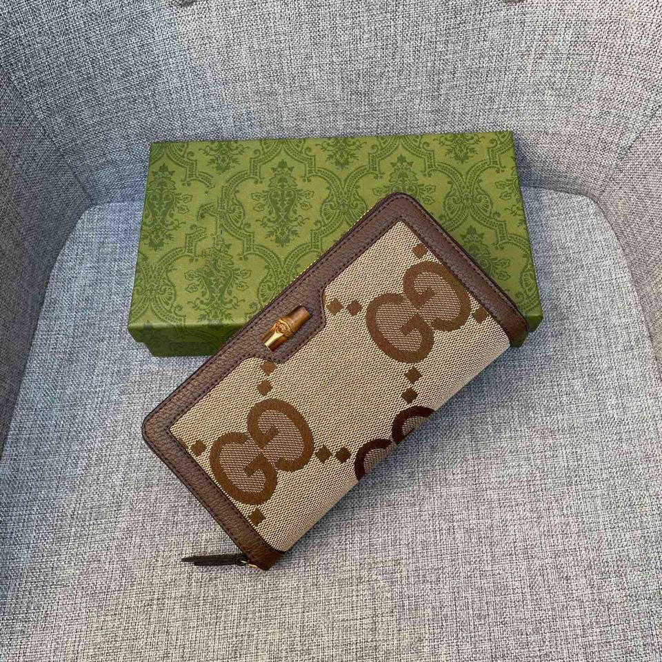 New Wallet Ladies New Wallet Ladies Leather Long Wallet Zipper Bag High-end Quality Unisex