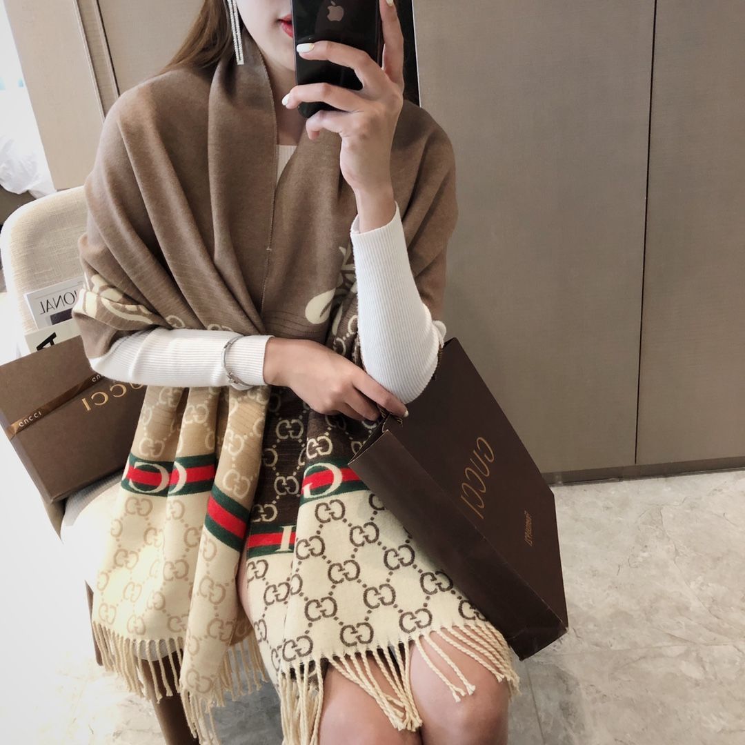 New double-sided two-color scarf shawl PD10071109