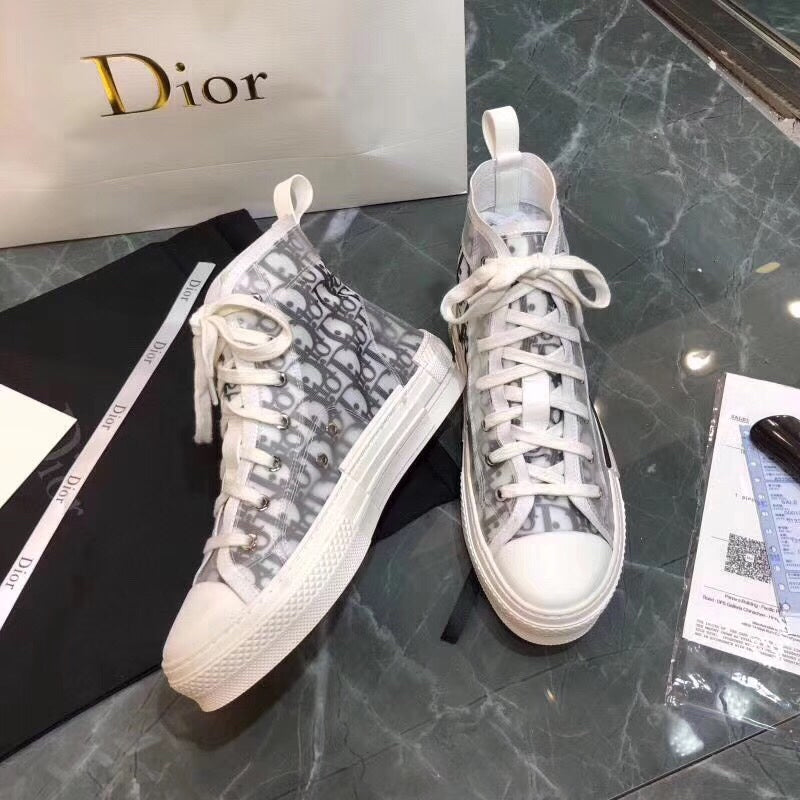Fashionable High-top Canvas Shoes For Men&Women D02070501