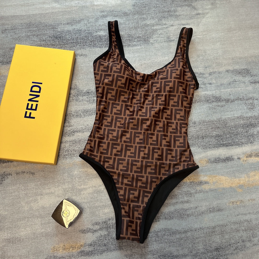 F One-piece Slip-back Swimsuit XC0823040416