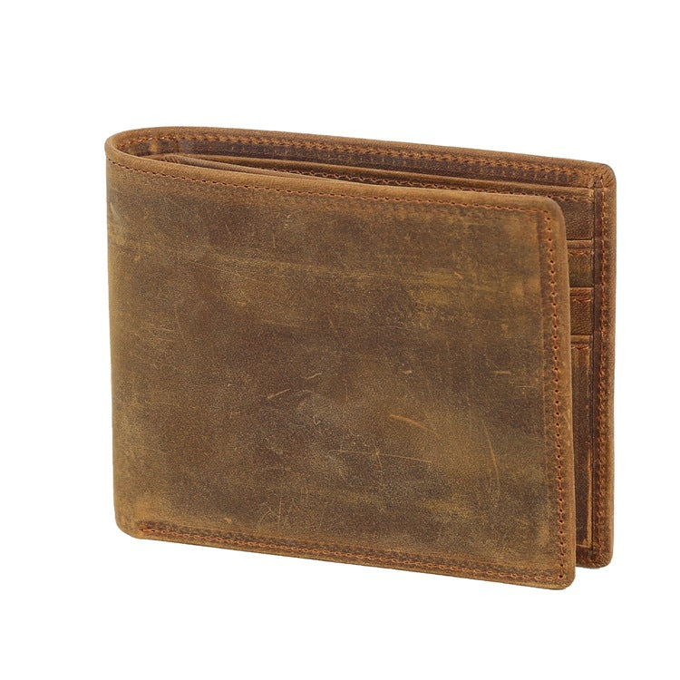 Retro laser engraved wallet