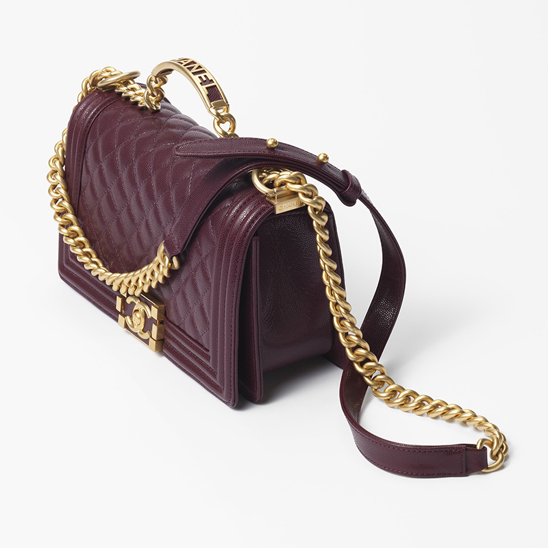 BOY CHANEL FLAP BAG WITH HANDLE 852987