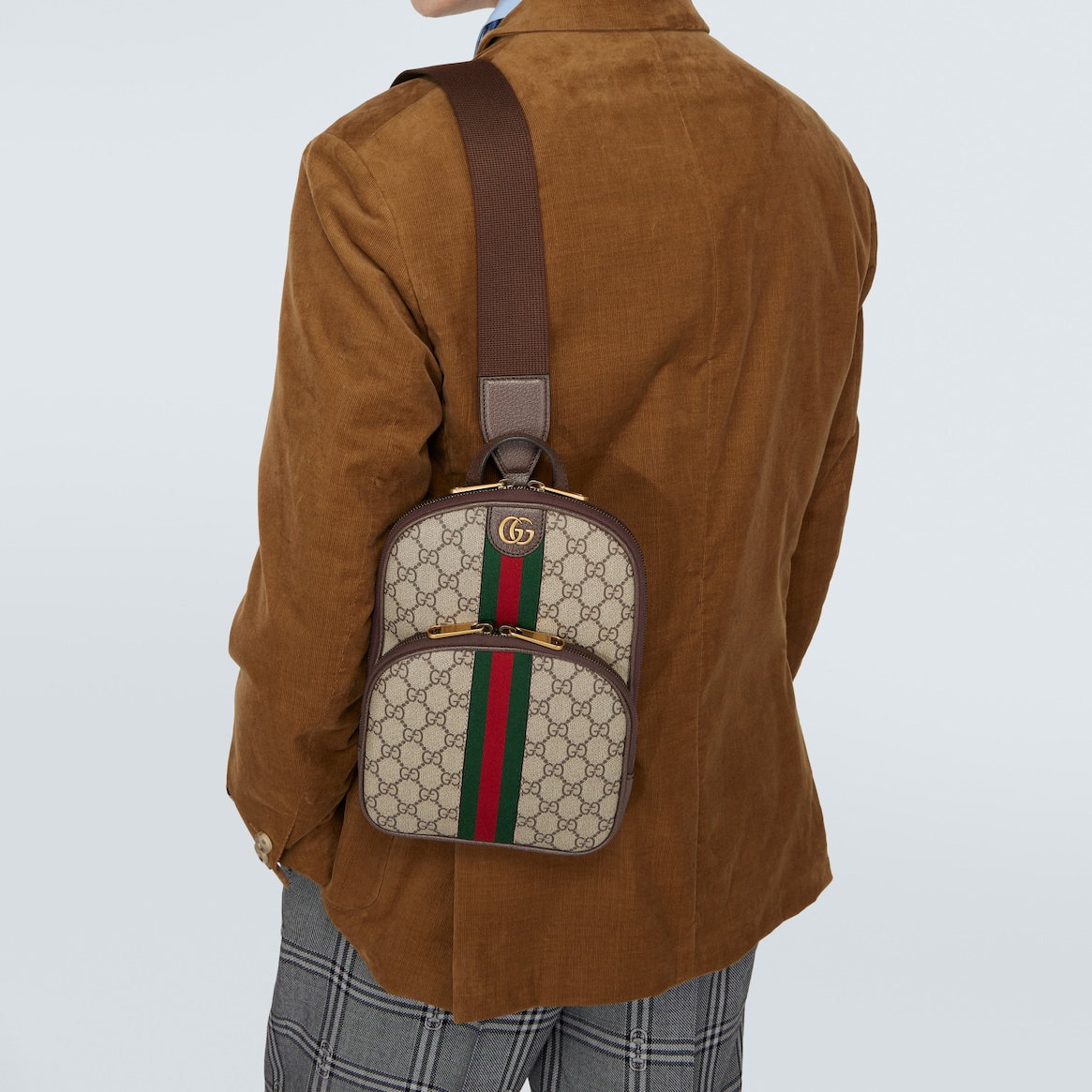 Ophidia GG Leather-trimmed Shoulder Bag P00893312