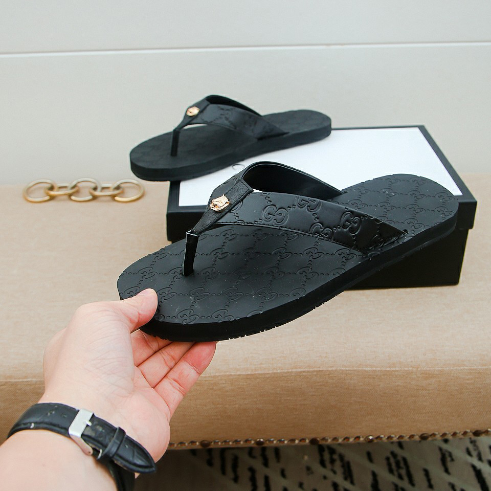 New fashion little tiger g pattern flip flops