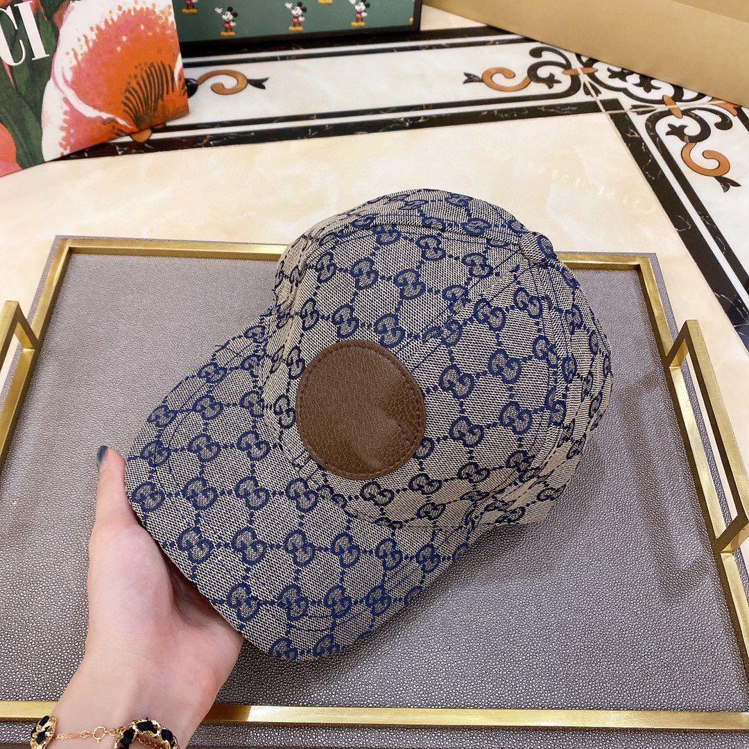 Luxury Fashion Brand Print Brown Baseball Cap