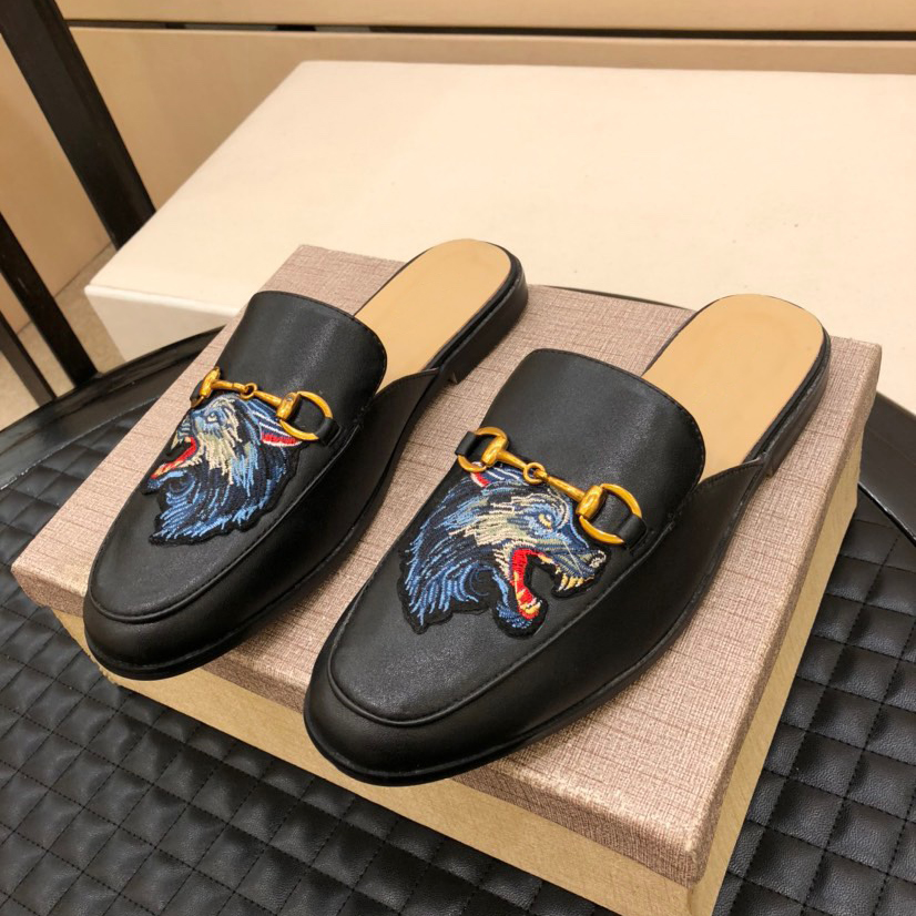 Men's Classic Lightweight Rubber Flexible Half Slippers-6