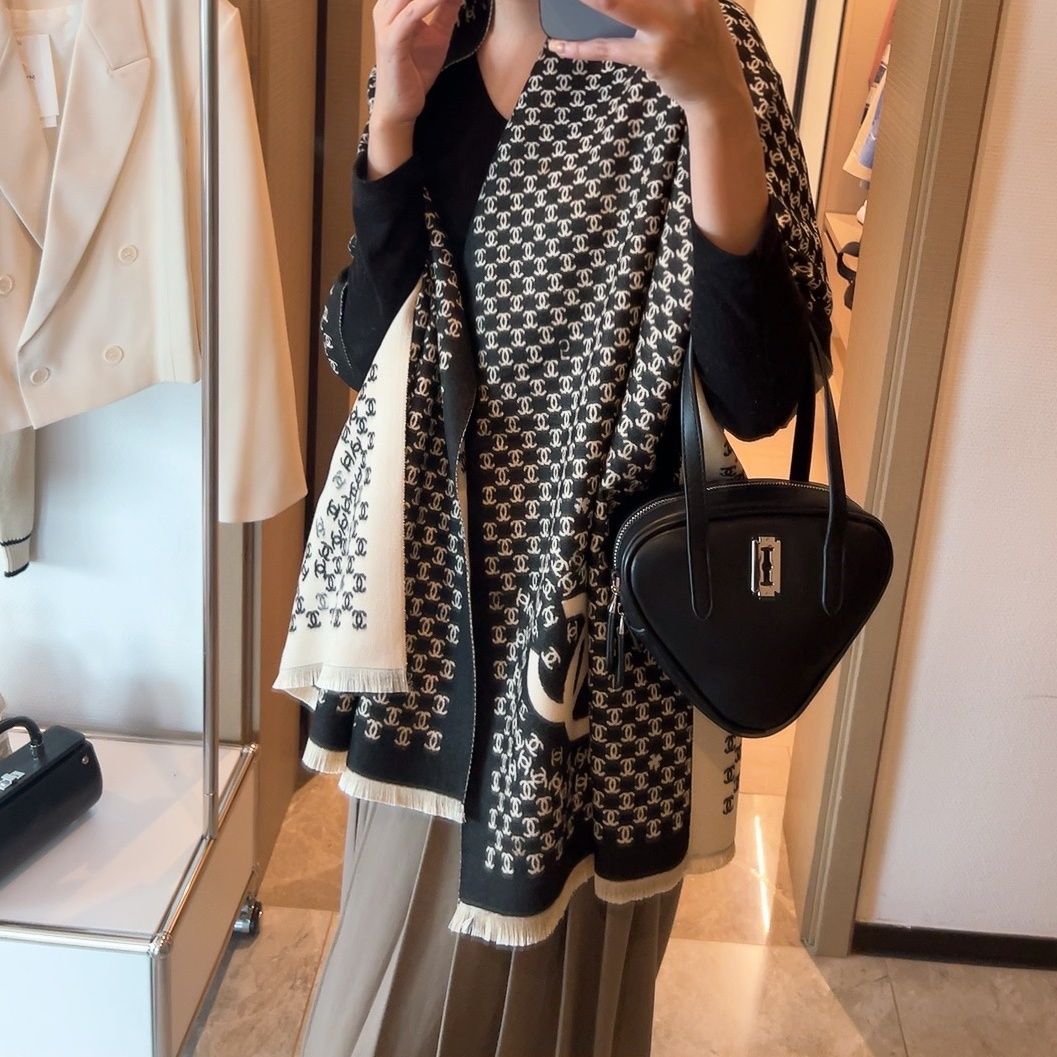 New double-sided two-color scarf shawl PD10071108