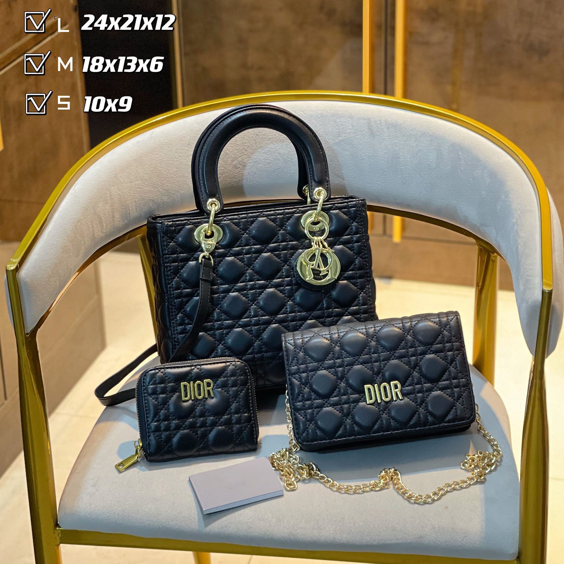 New fashion design style all-match three-piece bag S9