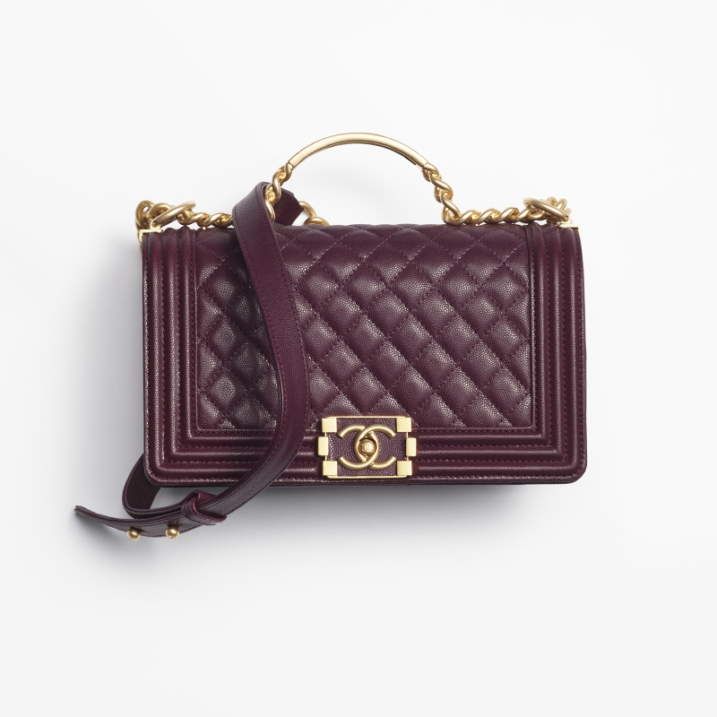 BOY CHANEL FLAP BAG WITH HANDLE 852987