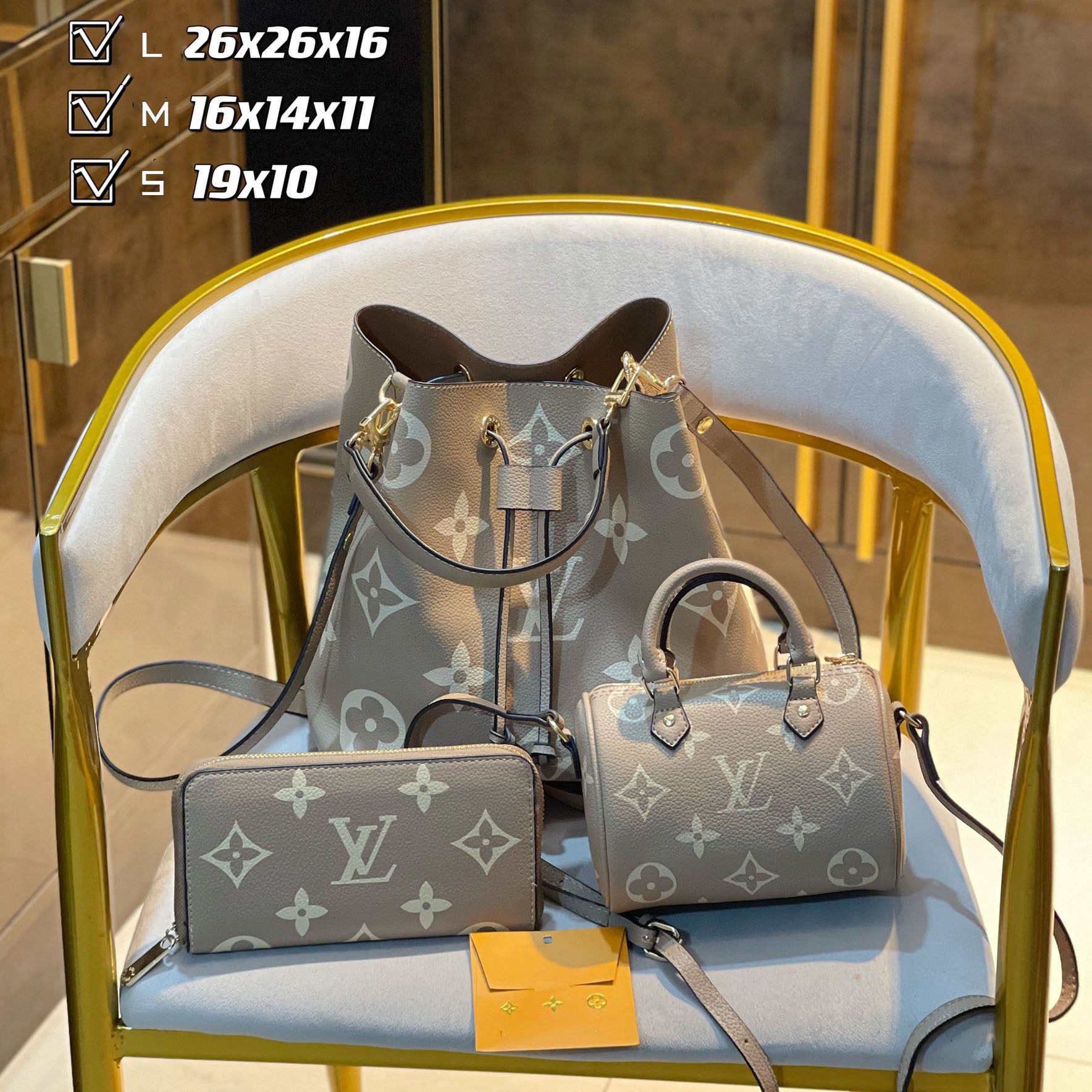 New fashion design style all-match three-piece bag S26