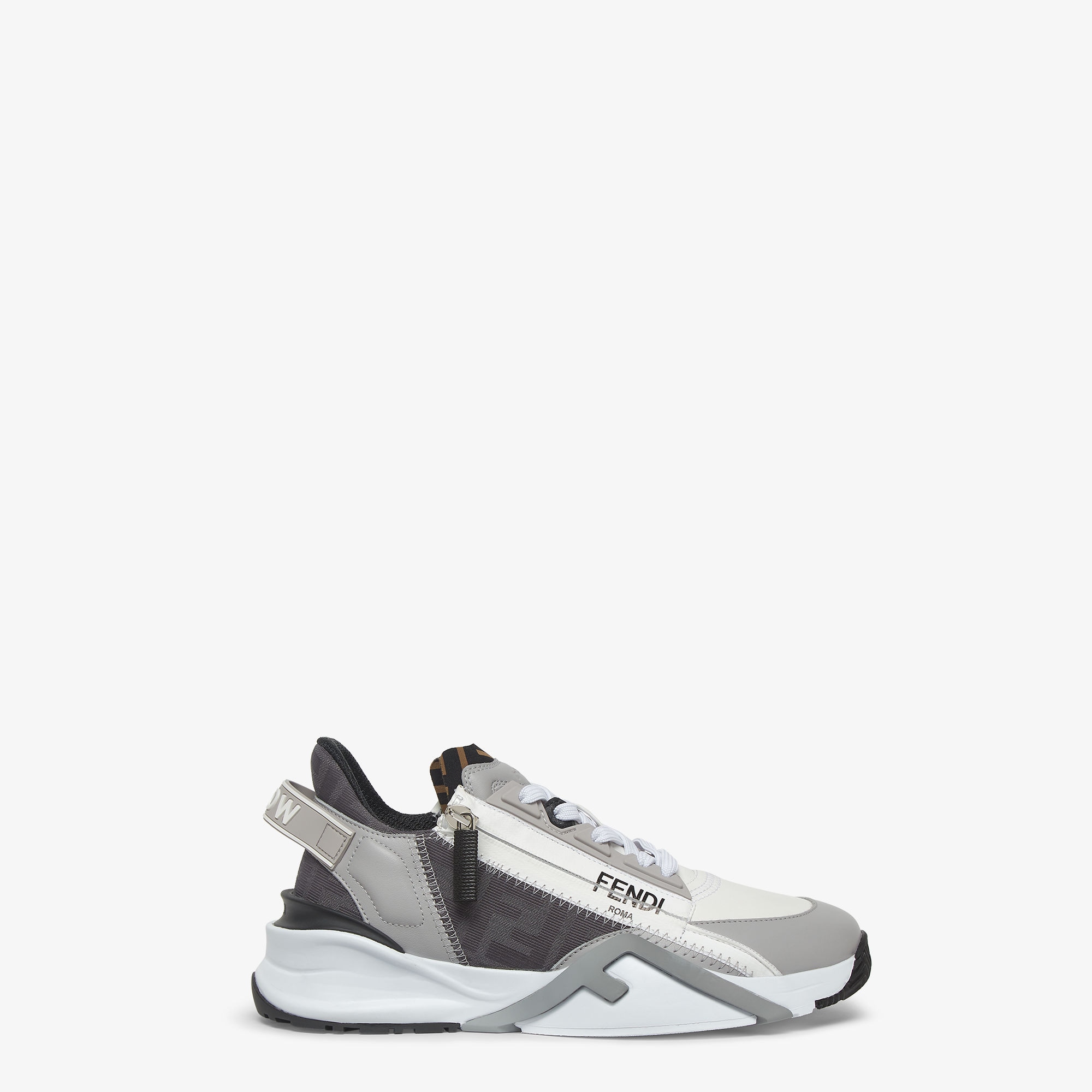 Gray leather low-tops Men's Sneakers