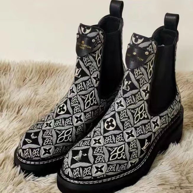 New Women Luxury Print Winter Boots