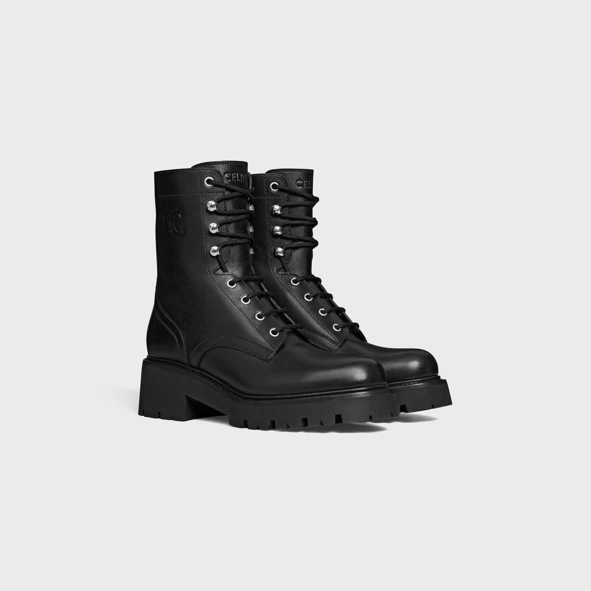 CE TRIOMPHE RANGERS MID LACE-UP BOOT IN SHINY BULL