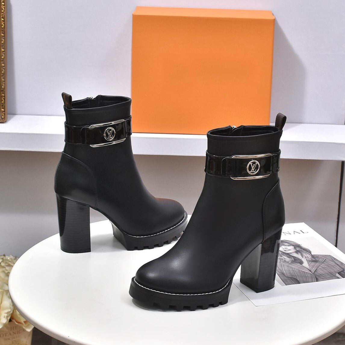 New fashion women's shoes versatile ankle boots S08