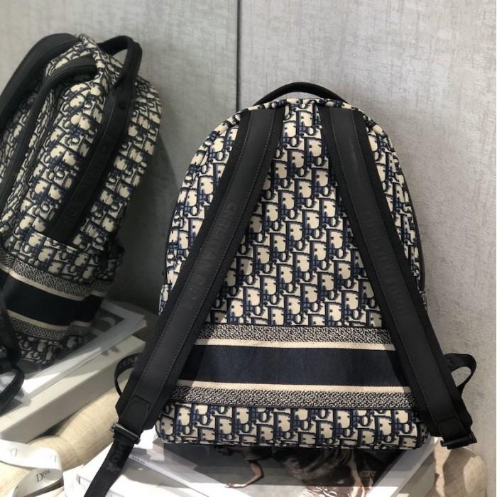 Oblique Technical Canvas Backpack Blue