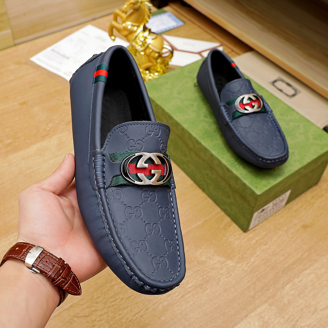 G letters pattern casual slip on shoes