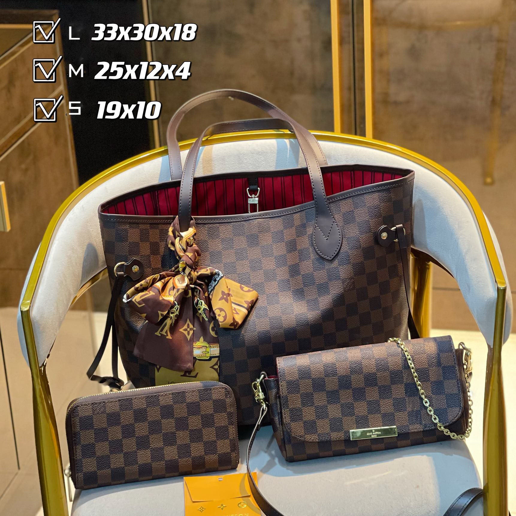 New fashion design style all-match three-piece bag S29