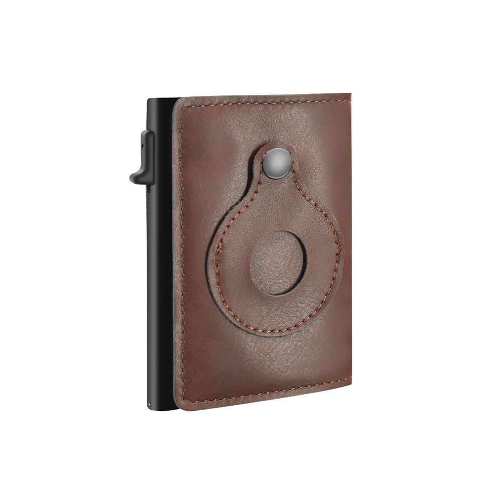 Pop-up aluminum box anti-theft wallet