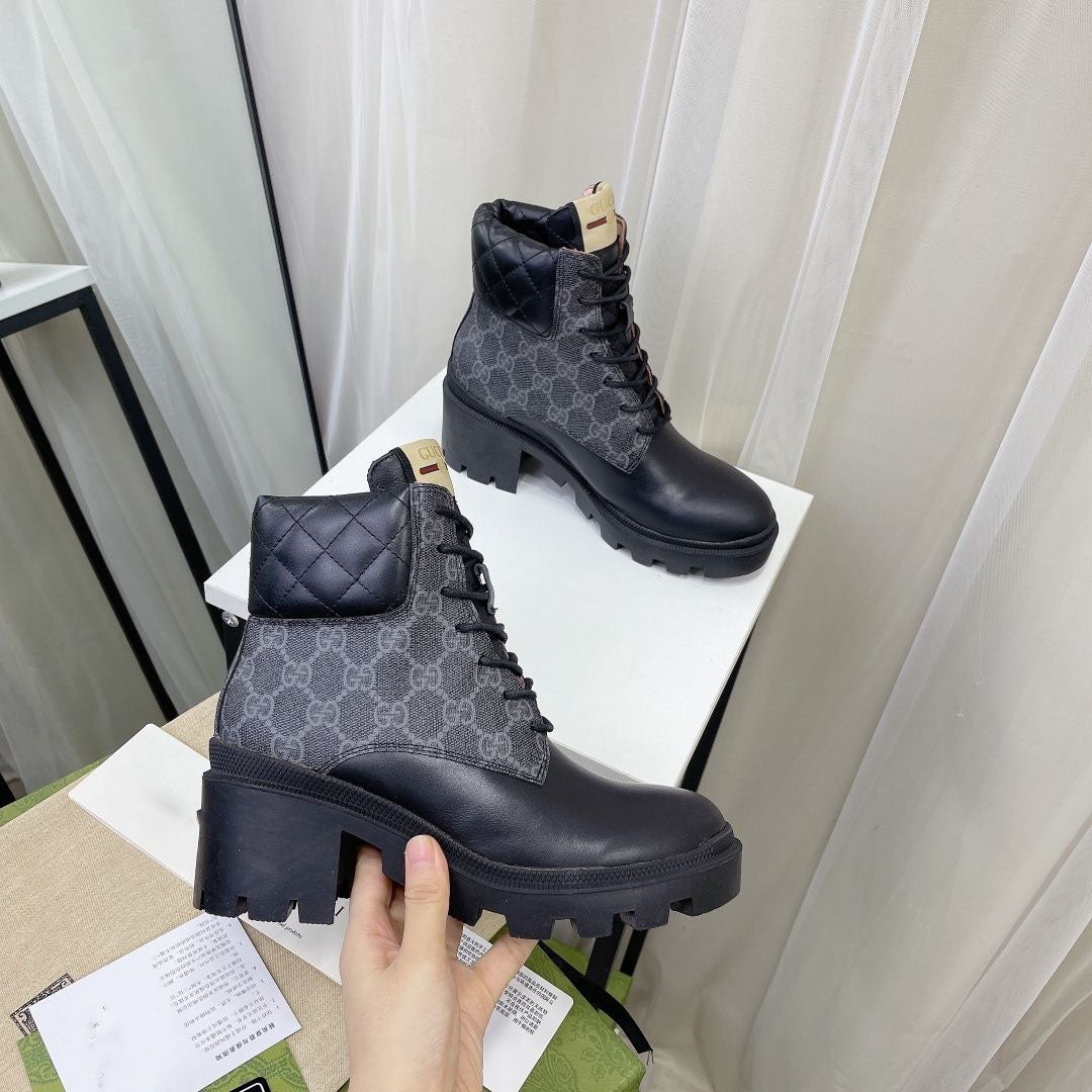 Autumn and winter catwalk new style preemptive masterpiece classic fashion ankle boots