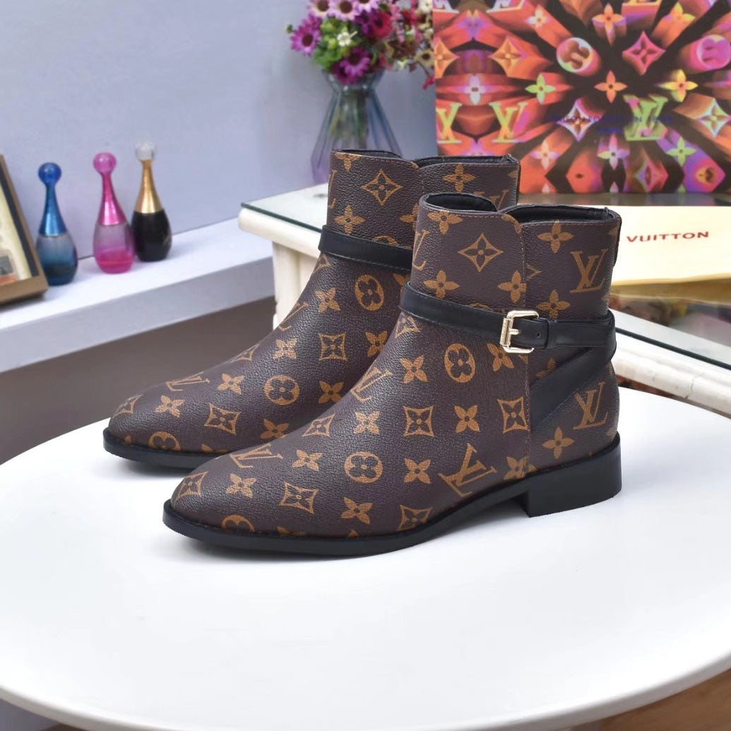 New fashion high-heeled all-match ankle boots S06
