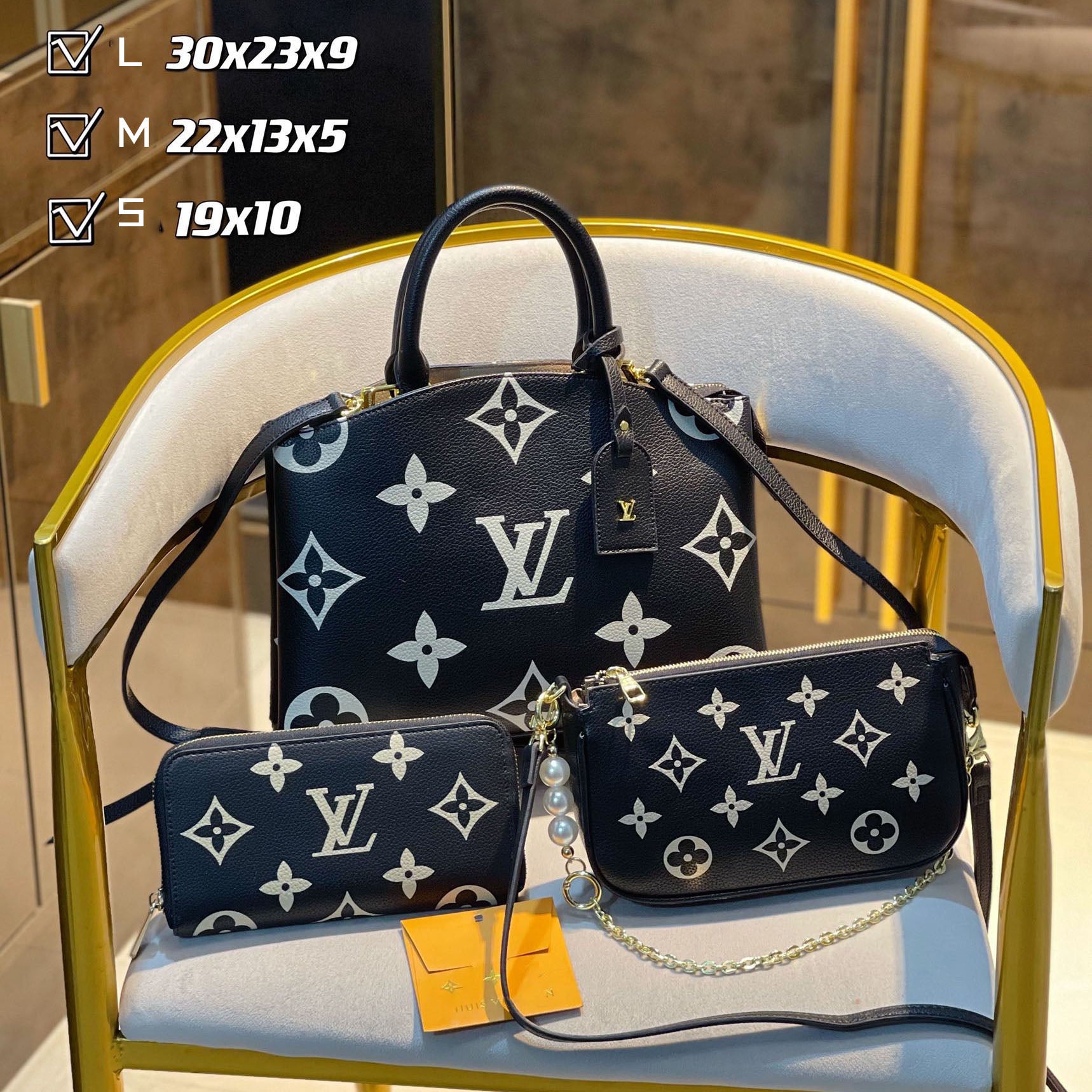 New fashion design style all-match three-piece bag S3