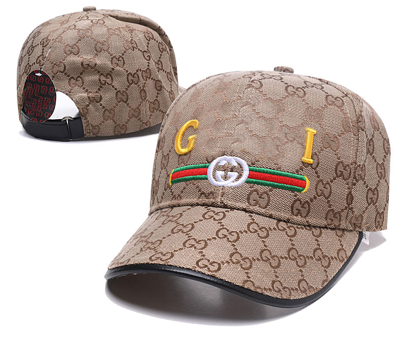 Branded canvas print large letter baseball cap