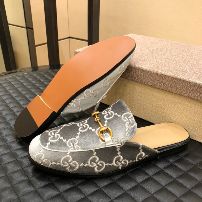 Men's Classic Lightweight Rubber Flexible Half Slippers-9