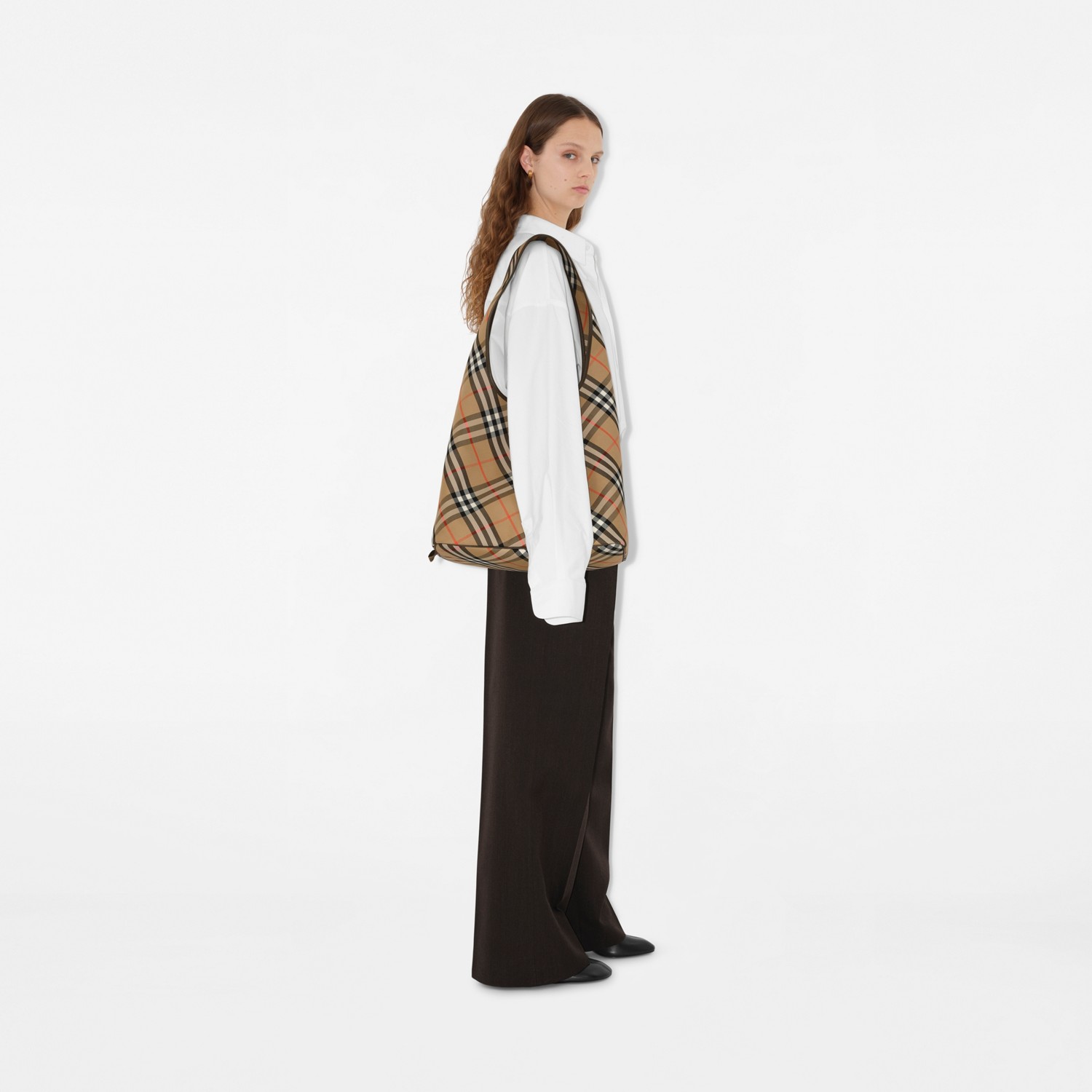 Large Check Shoulder Bag