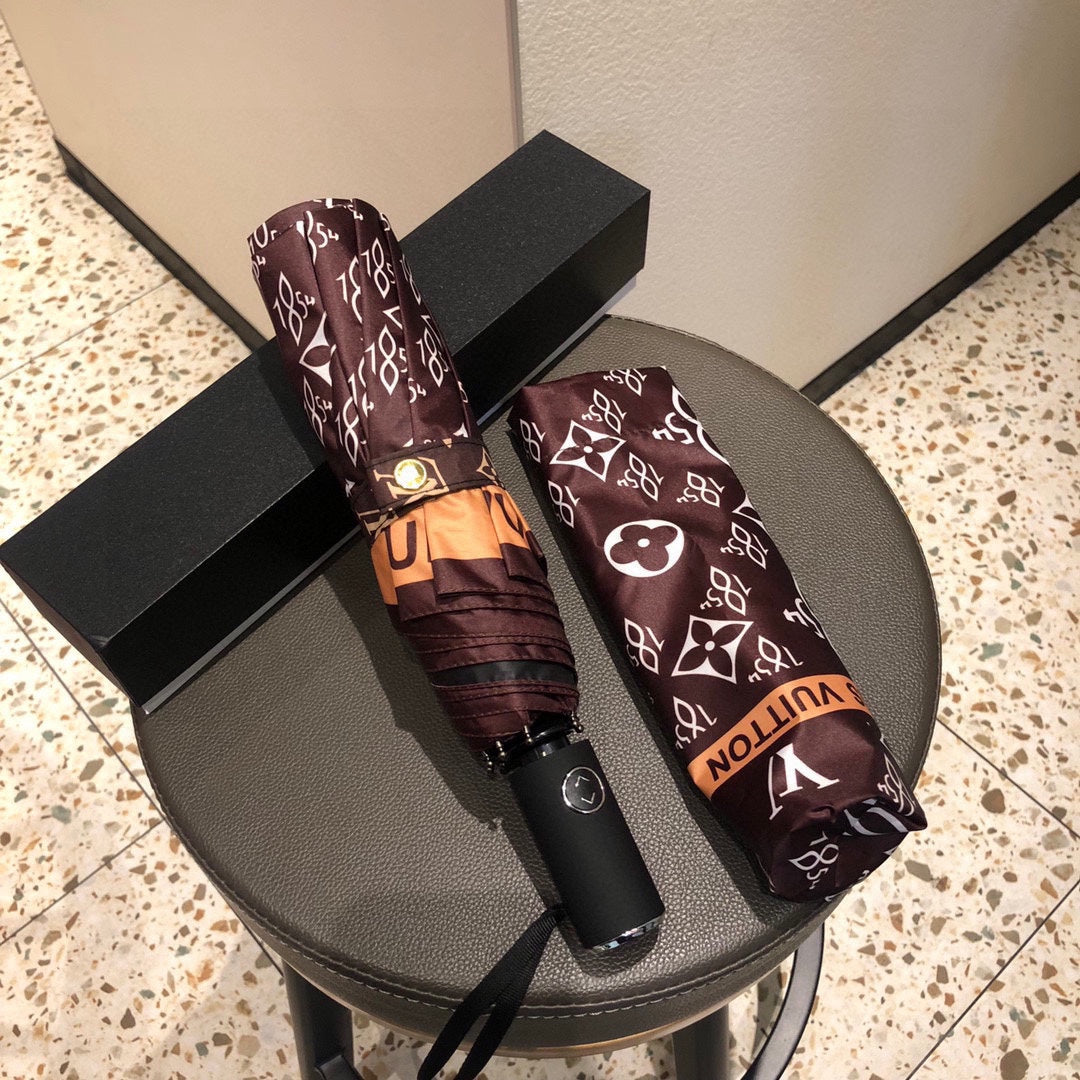 Presbyopic tri-fold automatic folding umbrella