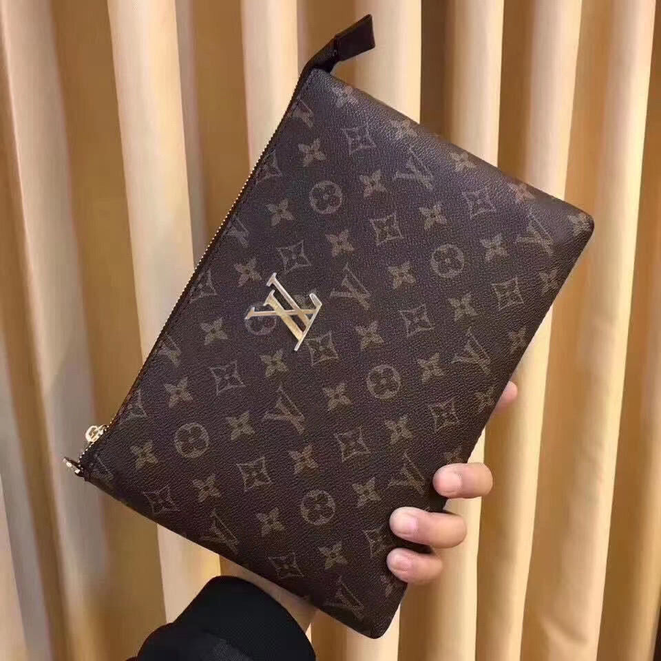 Men's Men's Handbags Top Layer Cowhide Envelope Bag Large Capacity Genuine Leather Clutch Bag
