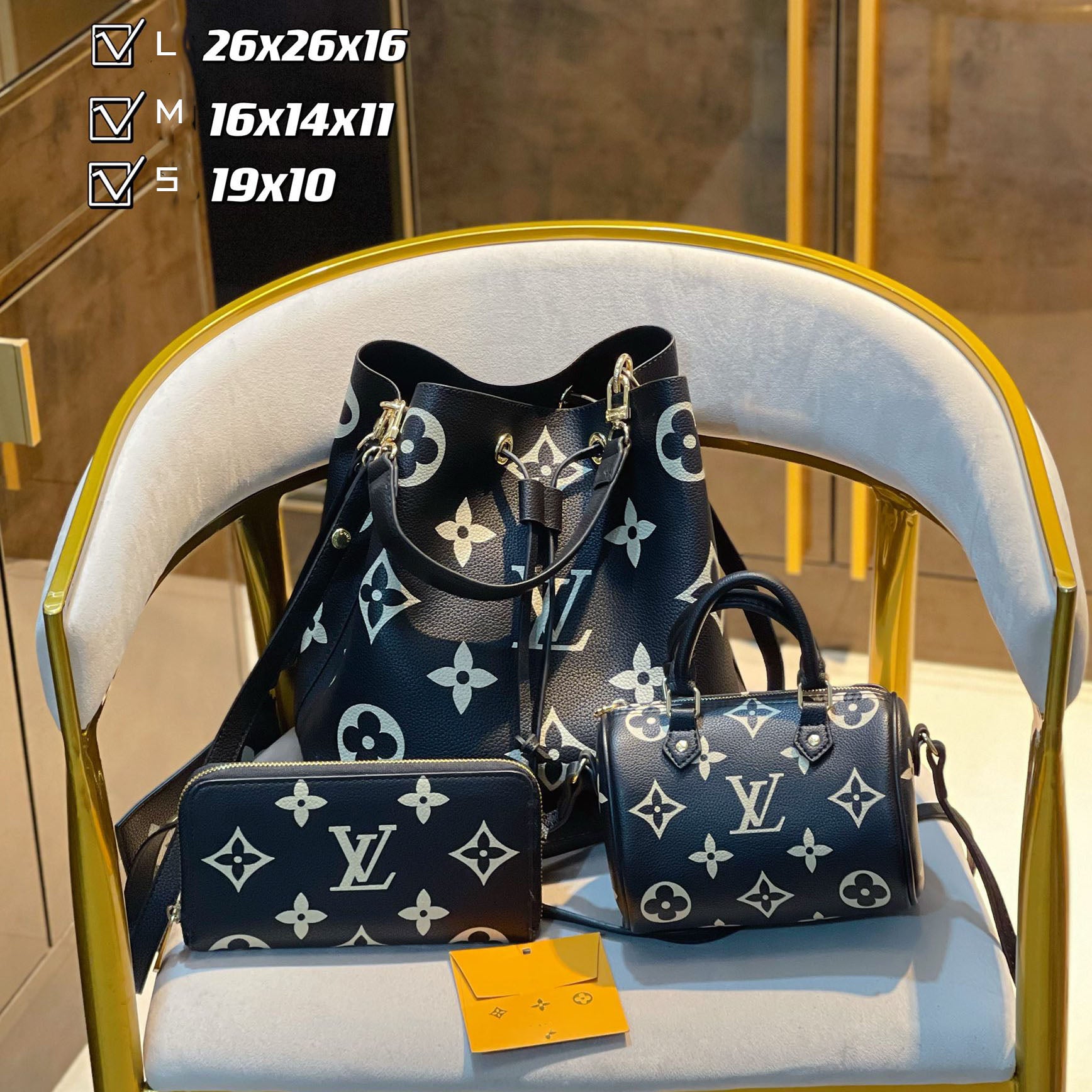 New fashion design style all-match three-piece bag S25