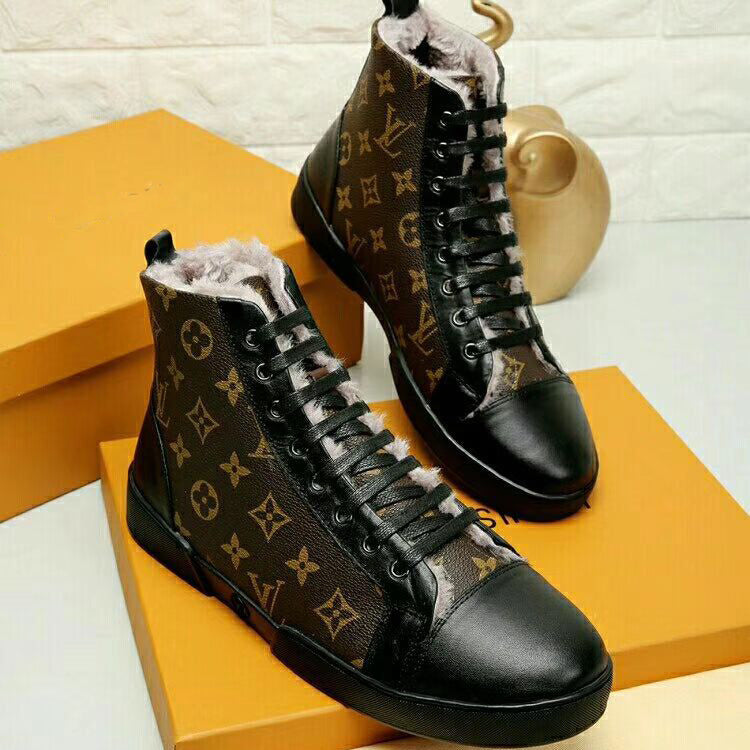 New Fashion Men's Lace-Up Classic Versatile Alphabet Athletic Short Boots