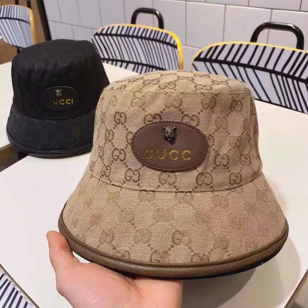 Tiger head silk and satin fisherman's hat women's spring new light luxury round face big face thin classic net red big eaves presbyopia
