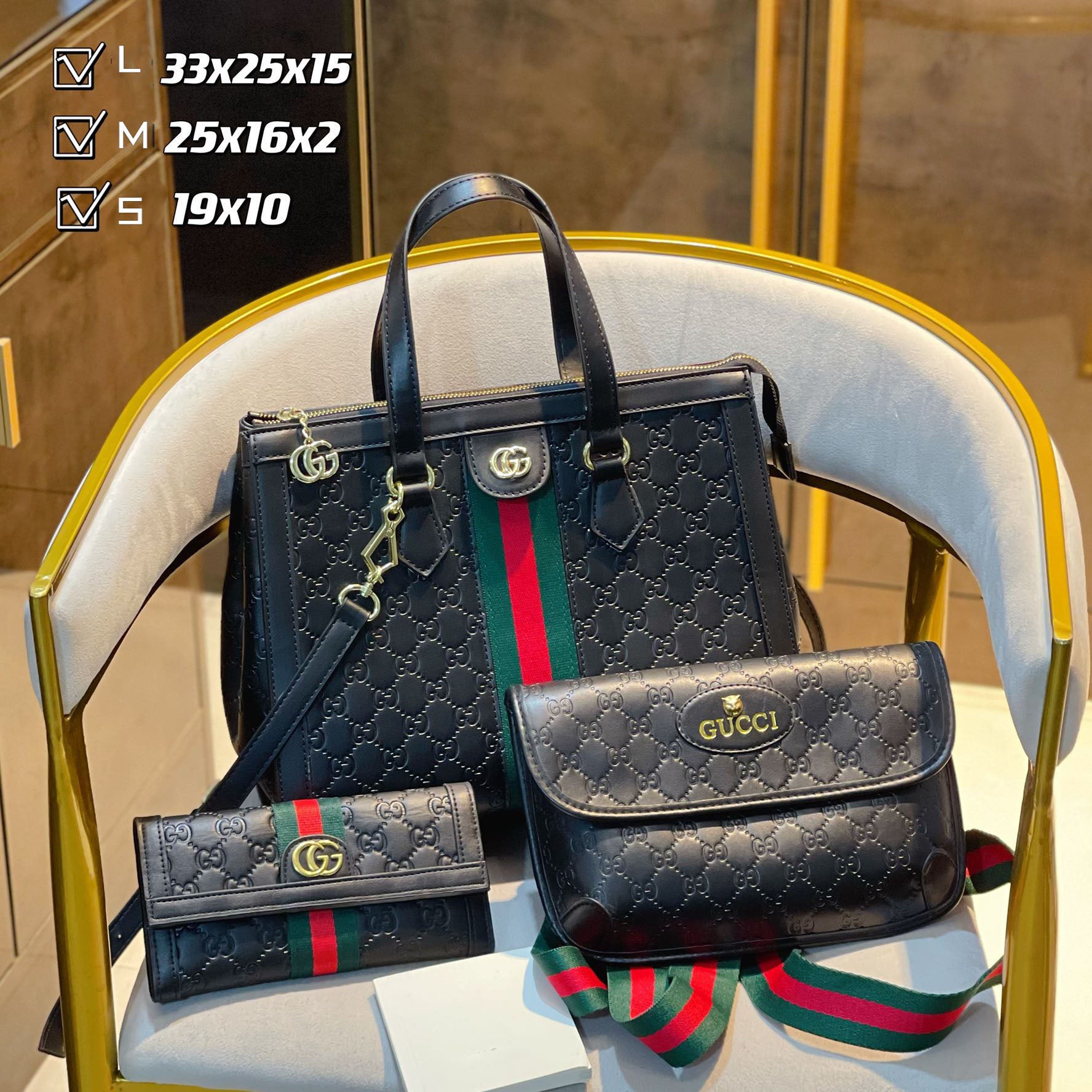 New fashion design style all-match three-piece bag S43