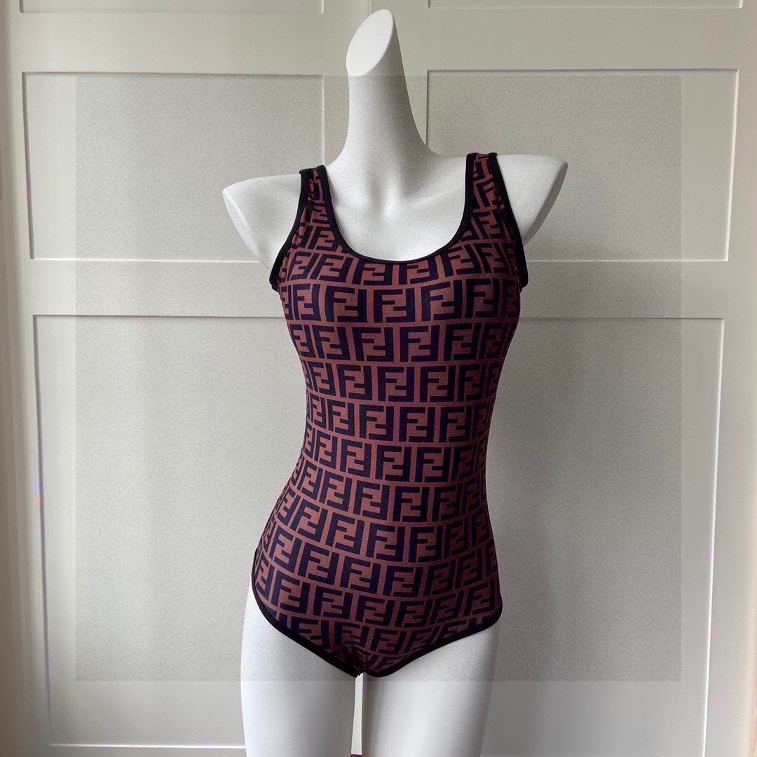 F One-piece Slip-back Swimsuit XC0823040416