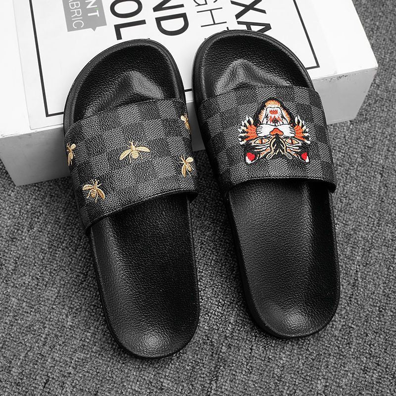 New style tiger head casual men's slippers PD10071110