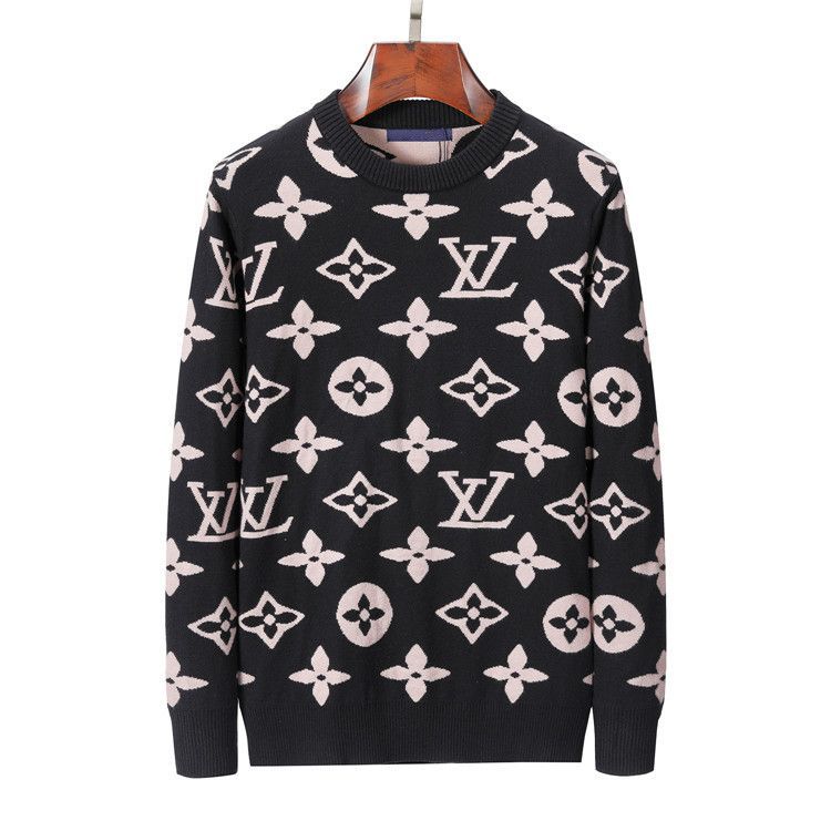 Autumn and winter new trendy brand letter jacquard knitted sweater men and women loose casual round neck top couple models S28