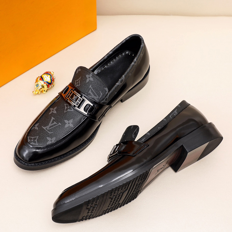 Luxury letter casual dress slip on shoes